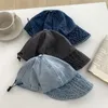 Cappellini con sfera 2023 Lavato Cappello da pescatore da cowboy per le donne Amanti della sezione estiva per il sole all'aperto Cappelli a secchiello selvaggi della moda Casquette