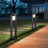 Rasenlampen E27 Aluminium LED-Außenlampe Garten Außen Pollerleuchte Hof Villa Landschaft Zaun Straße Säule