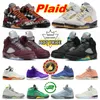 Basketball Shoes High Sail 5 Plaid 5s Mens Black Cats A Ma Maniere Aqua Burgundy Racer Blue Midnight Navy UNC Olive Photon Dust Pinksicle Geogetown Sneakers Trainers