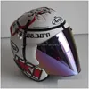 Motorcycle Helmets Open Face 3/4 Helmet Sz- 3 Red Cycling Dirt Racing And Kart Protective Capacete Drop Delivery Mobiles Motorcycles Dhpeb