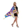 Stage Wear Butterfly Wings Shawl Halloween kostuum dames cape sjaals soft fabric feeënkostuums accessoire sjaal festival rave jurk