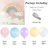 Guirlande de ballons arc-en-ciel bohème, 137 pièces, Kit en arc, ballons Macaron Pastel, décorations de mariage, de fête d'anniversaire, de fête prénatale pour enfants filles