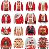 Men's Sweaters Y2K Santa Claus Xmas Patterned Sweater cosplay Christmas Sweaters Tops Men Women Funny Pullovers Men/Female Ugly sweartshirt 231107