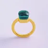 dupe design y2k anneaux de bonbons colorés pour les femmes bague de mariage en or 18 carats