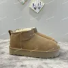 Designer Women Boot Men Fur Australia Tasman Boot Uglys korta vinter Snow Boots Mini Boot Suede Woolen Shoes Warm Fluffy Ankle