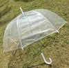 Parasol 30 szt. 34 "Big Clear Cute Bubble Deep Dome Parrella Odporność na wiatr przezroczysty długi uchwyt Women SN3764