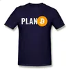 Magliette da uomo Men Plan B Cryptocurrency Funny For Tops T-shirt in cotone dal taglio classico con regalo di compleanno