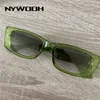 Sonnenbrillen NYWOOH Mode Rechteck Sonnenbrille Damen Herren Vintage Leopard Jelly Color Brillen Retro Kleine Sonnenbrille Damen UV400 P230406