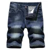 Män s jeans sommar klassisk mode fast färg tunn fem cent denim shorts casual löst stor storlek hög kvalitet 230407