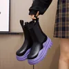 Boots 2022 Women chunky keel boots boots ladies shoes antumn mative chelsea boots platform booties boots combat boots aa230406