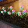 Lampade da giardino New Creative LED Solar Garden Light Lampade da giardino esterne impermeabili con tarassaco per Pathway Yard Patio Decorazione Illuminazione di paesaggio P230406