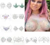 Nieuwe Sexy Borst Kristal Hars Boor Tattoo Sticker Bar Muziek Festival Strass Tattoo Stickers Carnaval Party Borst Decoratie6427067