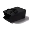 Pochettes à bijoux 12/20 pièces sacs en papier kraft rectangulaires multifonction shopping sac cadeau de la Saint-Valentin emballage avec poignées en ruban