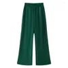 Pantalons pour femmes femmes taille haute plissée à la mode taille élastique coupe ample décontracté à la mode vacances Style de rue