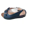 Sandales d'été à semelles compensées pour femmes, chaussures rétro décontractées à coudre, confortables pour dames, 35947