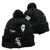 Erkekler örme kelepçeli pom boston Beanies Red Sox şapkaları spor örgü şapka çizgili yan çizgili yün sıcak beyzbol bearies cap cap kadınlar için