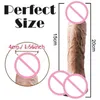 Massager 8inch Soft y Huge Dildo Realistic with Suction Cup Big Female Masturbator Adult Product for Woman Couples