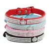 Cat Collars Leads Rust Resistant Collar Pretty Decorative Pet Rhinestone Embedded Dog Choker ZZ