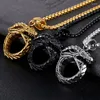 Pendant Necklaces Domineering Chinese Dragon For Men Women Goth Biting Tail Long Chain Choker Necklace Alloy Kpop Jewelry