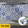 Wallpapers 3m/5m zelfklevende mediterrane wallpaper peel en stick waterdichte badkamer keukenkasten desktop stickers home decor film