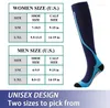 Chaussettes de sport 3 paires compression Pack Running Varicose Veines Nursing Knee High Stocks