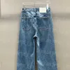 Blue Women Denim Spodnie luksusowe designerskie dżinsy spodnie mody urocze kobiety dżinsowe spodnie