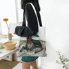 أكياس التسوق إعادة تدوير Greyhound Whippet Dog Bag Women Counder Canvas Tote Dat Eaby Protecty Shopper