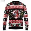 Suéteres para mujer Cosplay Navidad Suéter feo Dibujos animados Perro Gato Santa Claus Tatuaje Largo Sles 3DPrint Otoño Invierno Jersey Harajuku Casual 11L231107