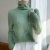 Maglioni da uomo in lana merino maglione a collo alto da donna 2023 autunno/inverno moda caldo dolcevita top