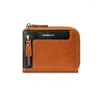 Wallets 2023 Men Small Money Purses Male Thin Wallet Leather Business Card Holder With Clips Purse