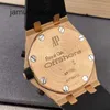 Ap Orologi da polso svizzeri di lusso Royal Oak Offshore Series Oro rosa 18 carati 26067 Macchina automatica intarsiata con diamante posteriore 42mm RRH2