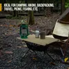 キャンプ家具onetigris worktopポータブルキャンプテーブル折りたたみ可能な屋外テーブルメッシュストレージポーチポーチオーガナイザー折り畳みデスク230407付きピクニック