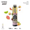 Oryginalny Tastefog Wild 7200 Puffs Dispossable Vape Pod urządzenie 10 Smaki 850 mAh Bateria 15 ml Vape Type C