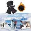 Ski Gloves Savior Heat Winter Mittens Ski Heated Gloves Rechargeable Eelctric Battery for Men Women Keep Warm Heated Outdoor Sports Gloves 231107
