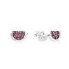 Boucles d'oreilles à tige ED1 Olitaire Hugg 925 Sterling Silver Daisy Flower Bright Peint à la main Love Heart Diamond Charm Ladies Making Jewelry