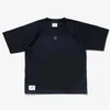 남자 T 셔츠 디자이너 남성 패치 워크 자수 느슨한 캐주얼 둥근 목 짧은 슬리브 티셔츠