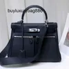 Luxury Handbags Lakis Swift Leather Head Layer Cowhide 28 Shoulder Bag Temperament Pendlar Mångsidig handväska äkta läder Kvinnors stora Acie