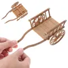 Décorations de jardin 2 pcs Cart Modèle Simulation Barrow Mini Shopping Enfants Miniature Ornement Enfants Jouet Maison Accessoire ABS Automne Maison