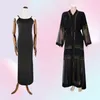 Black Abaya Dubai Turquie Muslim Hijab Robe Caftan Marocain Arabe Islamic Kimono Femme Musulmane Djellaba S90179980176