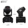 Moving Head Lights 10st 10W Mini LED -stråle Spot Moving Head Light RGBW 4in1 DMX Stage Light Effect Stroboscope för Live DJ Club Party Dance Floor Q231107