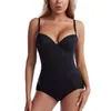 Women's Shapers Body Shaping Jumpsuit Tummy And Chest Lift Suit With Steel Ring Waits Trainer Control