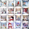 Décorations de Noël Housse de coussin de Noël Décorations de joyeux Noël pour la maison Étui de père Noël Ornement Navidad 2023 Bonne année 2024 R231107