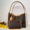 Axelväskor transporterade axelpåsar på väskor designer handväska kvinnor tote shopping väska m46197 m46203 vintage bär all hobo med plånbok crossbody väska