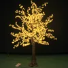 Naturalny TRUNK LED LED sztuczny Cherry Blossom Tree Światło Świąteczne światło 1,5 m ~ 2,5 m wysokości 110/220V