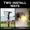 LAWN LAMPS 30 LED RGB Utomhus Solar Lawn Lights Light Control Solar Landscape Spotlights IP65 Waterproof Garden Path Villa Light Wall Lamp P230406