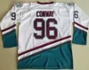 Top Film Mighty Green Ducks Hockey Jersey Hommes 96 Charlie Conway 99 Adam Banks 66 Gordon Bombay 44 Fulton Reed 33 Greg Goldberg 21 Dean Portman ed Jersey Mens Vintage