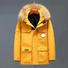 Canada Puffer Jackets Men's Designer Real Coyote Fourrure Outdoor Wyndham Coupe-vent Jassen Vêtements d'extérieur à capuche Fourrure Manteau Down Jacket Manteau Hiver Parka Doudoune