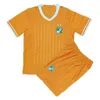 2022 23 Côte d'Ivoire Kit enfants Jerseys de football ODILON KOSSOUNOU OUSMANE DIOMANDE FRANCK KESSIE WILFRIED ZAHA Accueil Chemises de football