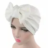 Bola bonés moda muçulmano lenço chapéu fino verão mulheres interior hijab bonnet sólido bowknot turbante índia cabeça envoltório chapéus para senhora