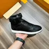 Scarpe firmate Uomo Rivoli Sneakers alte stivali Designer di lusso stivale obliquo in pelle di vitello arcobaleno Scarpe da ginnastica 38-46 01